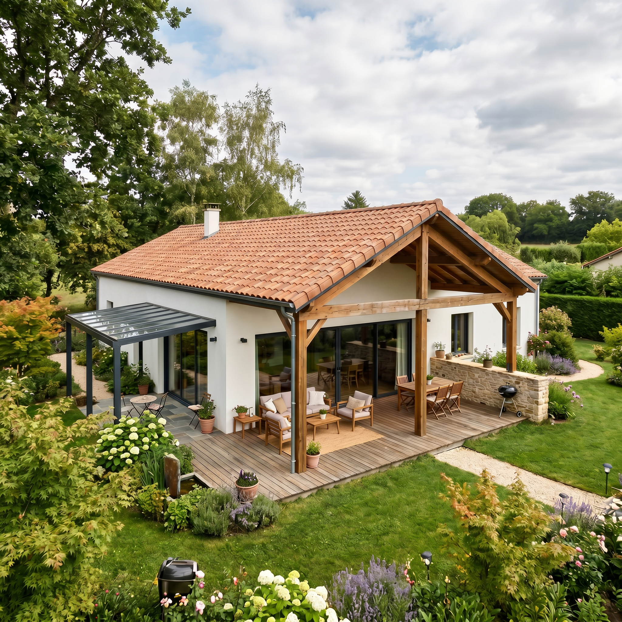 Maison traditionnelle avec piscine — région d'Agen