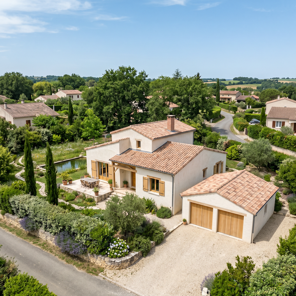 Maison rectangulaire traditionnelle — Lot-et-Garonne